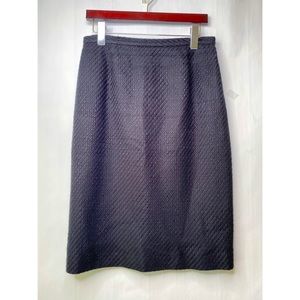 Talbots Black Tweed Skirt Lined